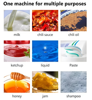 Mesin Pengemas Pasta Otomatis Penuh untuk Selai, Madu, Krim, Saus, dan Bumbu Pasta