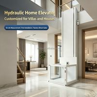 Ascenseur hydraulique pour maison, capacité de charge 1000 kg, fonctionnement silencieux, hauteur de levage 2M 3M 4M 6M 8M pour usage résidentiel intérieur et extérieur
