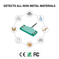 Capteur de proximité capacitif CBN10-F46-E0 PNP NC 10-30VDC, portée de détection 5 mm, pour la détection de particules plastiques