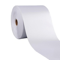 Rouleaux d'autocollants en tissu polyester satiné vierge de haute qualité avec adhésif acrylique pour la masquage sur vêtements et draps