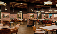 Ensemble de salle à manger haut de gamme pour restaurant, design moderne, table et chaises pour café, canapé personnalisé, table et chaises en bois pour restaurant