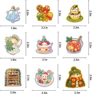 200 autocollants de Noël non répétitifs, autocollants de fête, autocollants en vinyle imperméables pour bouteilles d'eau, ordinateurs portables - Product Image 2