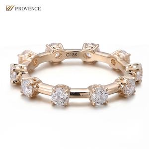 แหวนหมั้นและแต่งงานทองคำแท้ 18K ดีไซน์ใหม่ ประดับเพชรแท้ธรรมชาติ รับรองโดย IGI - Product Image 2