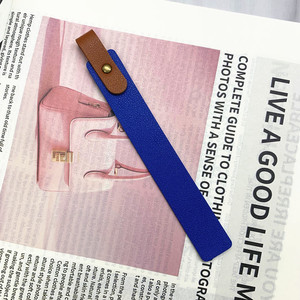 In-stock PU leather color-block <b>bookmarks</b>, long strip reading binders, Bible <b>bookmarks</b>, student stationery wholesale. - Product Image 3