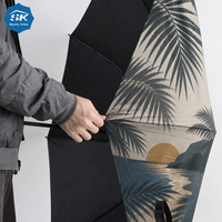 Parapluie de golf de haute qualité à motif feuille de palmier tropicale, imprimé paysage de plage, baleines robustes, idéal souvenir de vacances, commande personnalisée