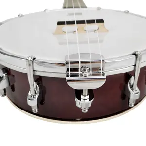 Stock per il prezzo a buon mercato di fabbrica Aiersi brand popular banjo ukulele 4 string concert e tenor size ukelele music instruments