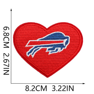 Cá nhân hoá tùy chỉnh thân thiện với môi thể thao bóng đá mỹ thêu cảm thấy các bản vá lỗi thấp moq <span class=keywords><strong>NFL</strong></span> đội bóng bầu dục sắt-on cho mũ - Product Image 6