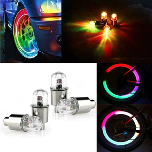 Lumières de valve automobile, lumières clignotantes colorées pour moyeux de roue, lumières de nuit pour pneus, lumières décoratives, capteurs de voiture, lumières d'ambiance - Product Image 4
