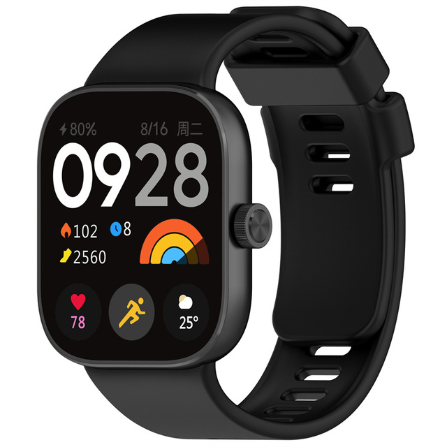 Solid Color Quick Release Silicone Smart Watch Strap for Xiaomi Redmi Watch 4/Xiaomi Band 8 Pro Replacement Smart Watch Bands