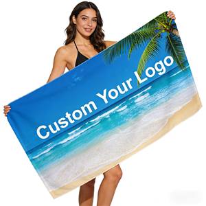 Custom Your Logo Fashionable Design Super Lightweight Quick-Drying Durable Sand-Free Beach Essential <b>Towel</b> - Product Image 1