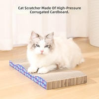 Grattoir à chat en carton ondulé à profil bas, réversible, pour vente en gros
