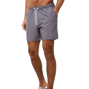 Wholesale Swimwear Comfortable Trunks High Quality Beach Shorts 100% Polyester Mens Mid Swim Shorts