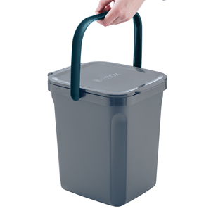 10-liter organic waste <b>bin</b>. Brown. DENOX. - Product Image 1
