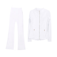 Ensemble de yoga sans coutures pour femmes, pantalon large, tenue de yoga pour femme, vêtements de sport respirants