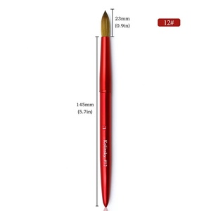 Pinceau à ongles en acrylique Kolinsky de haute qualité, très vendu, pour le nail art, 100% professionnel, fabrication sur mesure OEM/ODM - Product Image 6