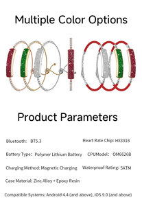 Bracelet intelligent tendance B5, étanche, suivi du sommeil, moniteur <span class=keywords><strong>de</strong></span> fréquence cardiaque, gestion du <span class=keywords><strong>cycle</strong></span> <span class=keywords><strong>menstruel</strong></span>, bracelet intelligent pour la santé - Product Image 4