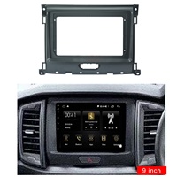 TK-YB pour Ford RANGER 2018 9 pouces voiture tableau de bord intérieur décoration et accessoires stéréo garniture de cadre de panneau cadre D'installation