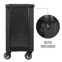 Boîte à outils roulante en acier inoxydable personnalisable, 7 tiroirs, établi en fer, chariot de rangement, support OEM