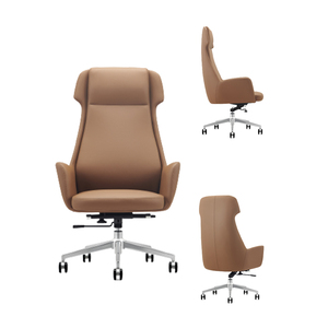 Ghế văn phòng da cao cấp dành cho giám đốc điều hành, kiểu hiện đại, lưng cao, chất liệu da bò thật - Product Image 5