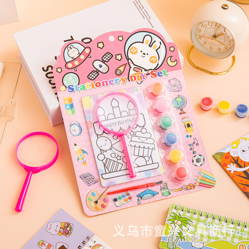 Magnifying glass painting kit-delicious cake