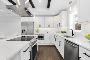 Ante in Vetro <span class=keywords><strong>Trasparente</strong></span> per Armadi da <span class=keywords><strong>Cucina</strong></span>, Mobile da <span class=keywords><strong>Cucina</strong></span> a 3 Ripiani - Product Image 4