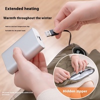 Pochette chauffante réutilisable avec housse en duvet moelleux pour bureau, maison, étude