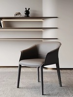 Chaises de salle à manger en cuir de designer, chaises de salle à manger modernes de luxe avec accoudoirs