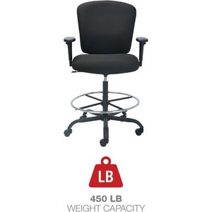 Silla de oficina negra con asiento grande y alto de la serie Alera Mota - Product Image 6