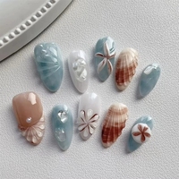 Uñas Postizas Metálicas Estilo InS con Diseño de Mariposa Azul y Serpiente Plateada, Uñas Postizas Y2K para Chicas Modernas, Uñas Postizas Brillantes para los Dedos