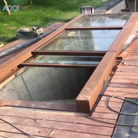 Panneaux de toit ouvrant électriques télescopiques intelligents et modernes en aluminium pour la rénovation de terrasses de villas et d'escaliers