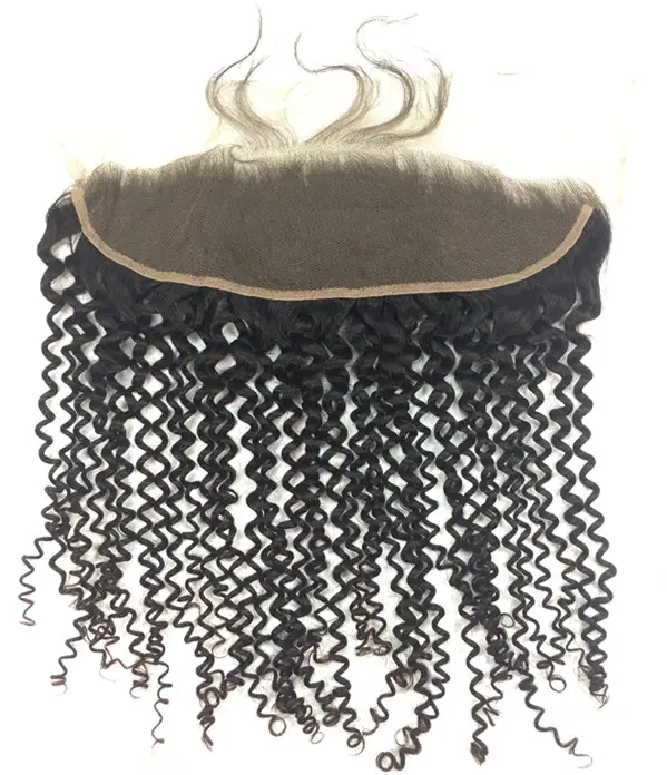 Mèches brésiliennes naturelles avec frontal — recool, cheveux vierges, avec lace frontal 13x6, 9a, 10a