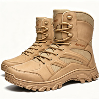 Bottes tactiques montantes en tissu Oxford imperméable, respirantes, pour hommes, personnalisables en usine