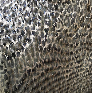 Leopard Print Draped Neck Vest Backless Metal <strong>Mesh</strong> <strong>Top</strong>, Aluminium Chainmail <strong>Top</strong> - Product Image 5