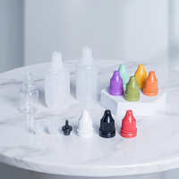 Op maat gemaakte PE druppelflesjes 5ml 10ml 15ml 30ml 50ml 100ml 200ml voor kleurstoffen, nagelriemolie, cosmetische serums en smaakconcentraten