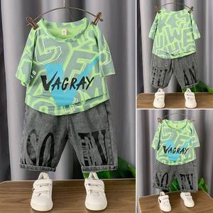 Conjunto de Ropa para Niños en Oferta, Traje Infantil, Conjunto de 2 Piezas para Niños, Camisetas y Pantalones Cortos para Niños - Product Image 3