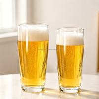 Verres à boire soufflés à la machine pour jus/lait/bière/café 330 ml et 400 ml
