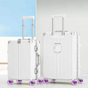 Maleta de Mano con Marco de Aluminio, 20 Pulgadas, Ruedas Giratorias, Candado TSA, Color Sólido, Unisex, Equipaje de Viaje, Otoño 2024 - Product Image 3