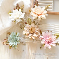 Bunga Sutra Bros/Boutonniere Pernikahan Bohemian Amerika Eropa untuk Pengantin Pria, Pendamping Pengantin, dan Tamu di Pesta Dansa & Acara