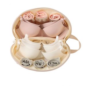 Bolsa de Almacenamiento para Ropa Interior de Viaje, Nueva, con Clasificación, de PU, con Forma de Almohada, Color Sólido, Impermeable - Product Image 3