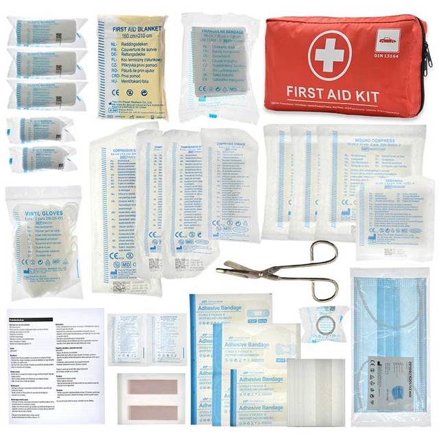 DIN 13164 Vehicle Emergency Kit First Aid Kit Refills