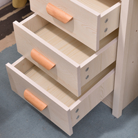 Coiffeuse nordique pour filles avec miroir lumineux et tiroirs, meuble de chambre en bois blanc