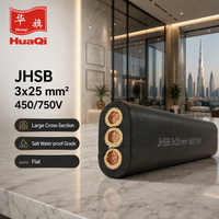 Huaqi 450/750V Flaches Wasserdichtes Tauchkabel für Landwirtschaftliche Bewässerung Tiefbrunnenpumpe Reisfeld Palmölplantage Bauernhof
