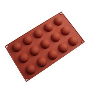 Moule à gâteau rond en silicone sur mesure, design original, 15 cavités, pour la pâtisserie - Product Image 1