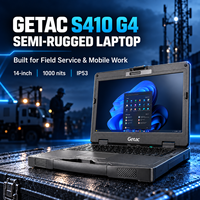 Nouvel ordinateur portable semi-robuste Getac S410 G4 14 pouces 1000 Nits Intel Core I5 IP53 MIL-STD-810H Windows 11 Pro Garantie de 3 ans