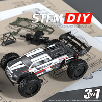 Kit de camion télécommandé 2,4 GHz, 71 pièces, ensemble de construction DIY, jouet d'apprentissage STEM pour enfants, pour construire et conduire des voitures miniatures