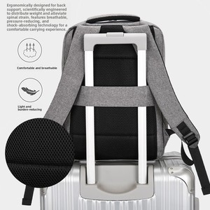 Zaino per Laptop Impermeabile in Oxford con Logo Personalizzato per Uomo, Porta USB, Chiusura a Cerniera, Grande Capacità per Viaggi d'Affari - Product Image 3