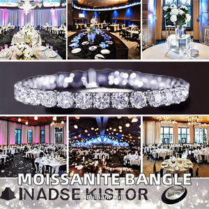 Bracelet Tennis en Argent S925 Plaqué Or 18K avec Moissanite Couleur D VVS 3/4/5mm Style Hip Hop Glacé pour Hommes et Femmes, Accessoire de Fête - Product Image 3