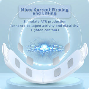 V Forma Rosto Beleza Equipamentos Emagrecimento Duplo Chin Removedor Rosto Massagem Microcorrente Vibração Facial Lift Belt Device - Product Image 3
