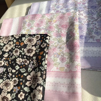 Hijab en voile de coton japonais OEM&ODM, 45 pouces, carré, respirant, avec motifs imprimés de style malaisien Bali