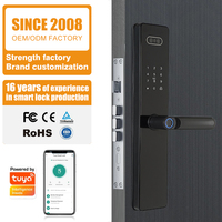 Cerraduras de puerta de timbre inteligente Wifi reconocimiento facial de huellas dactilares tarjeta IC contraseña llave mecánica cerradura automática cuerpo cerradura de puerta inteligente
